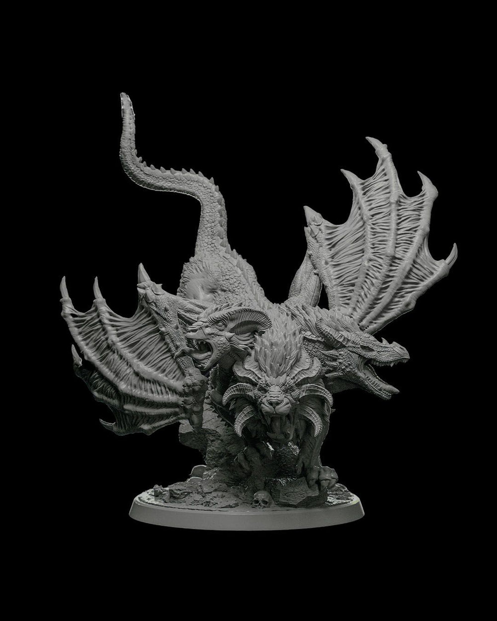 Chimera Multi-Headed Beast Miniature