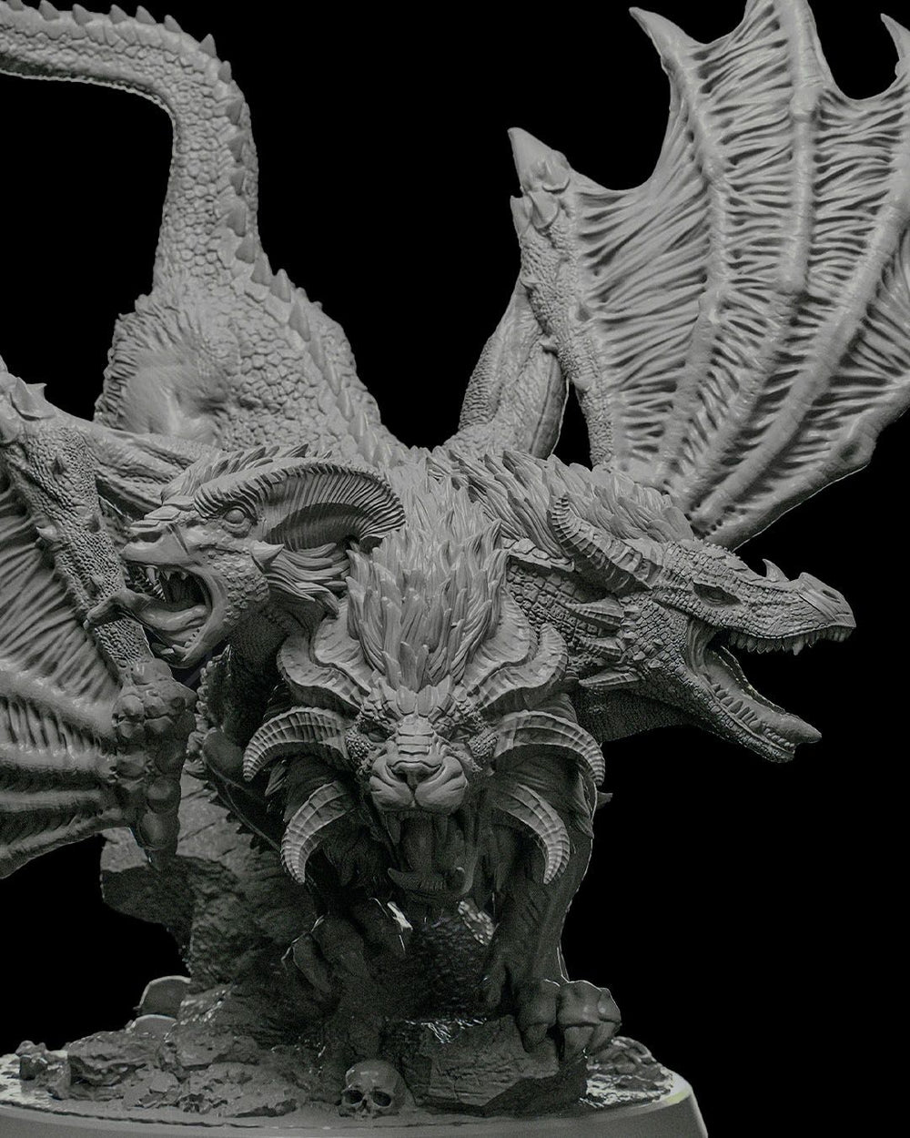 Chimera Multi-Headed Beast Miniature