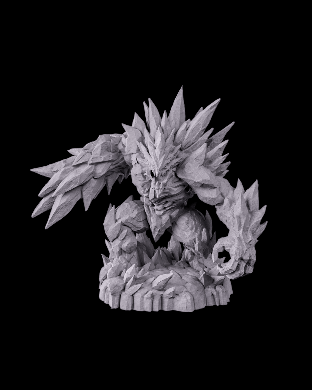 Glacier Golem Ice Elemental Figure