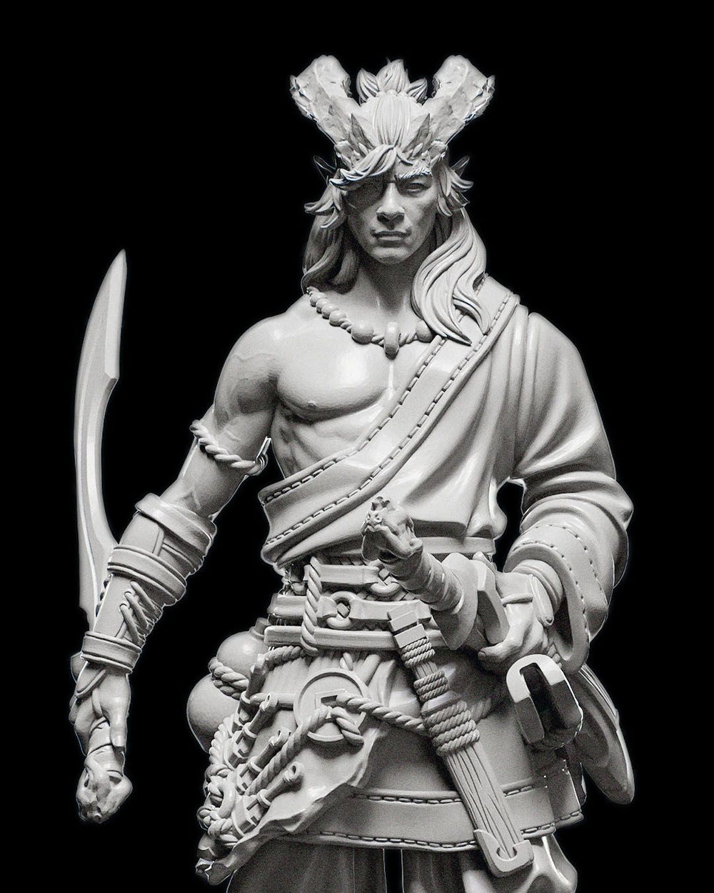 Kamus Warrior Hero Tabletop Miniature