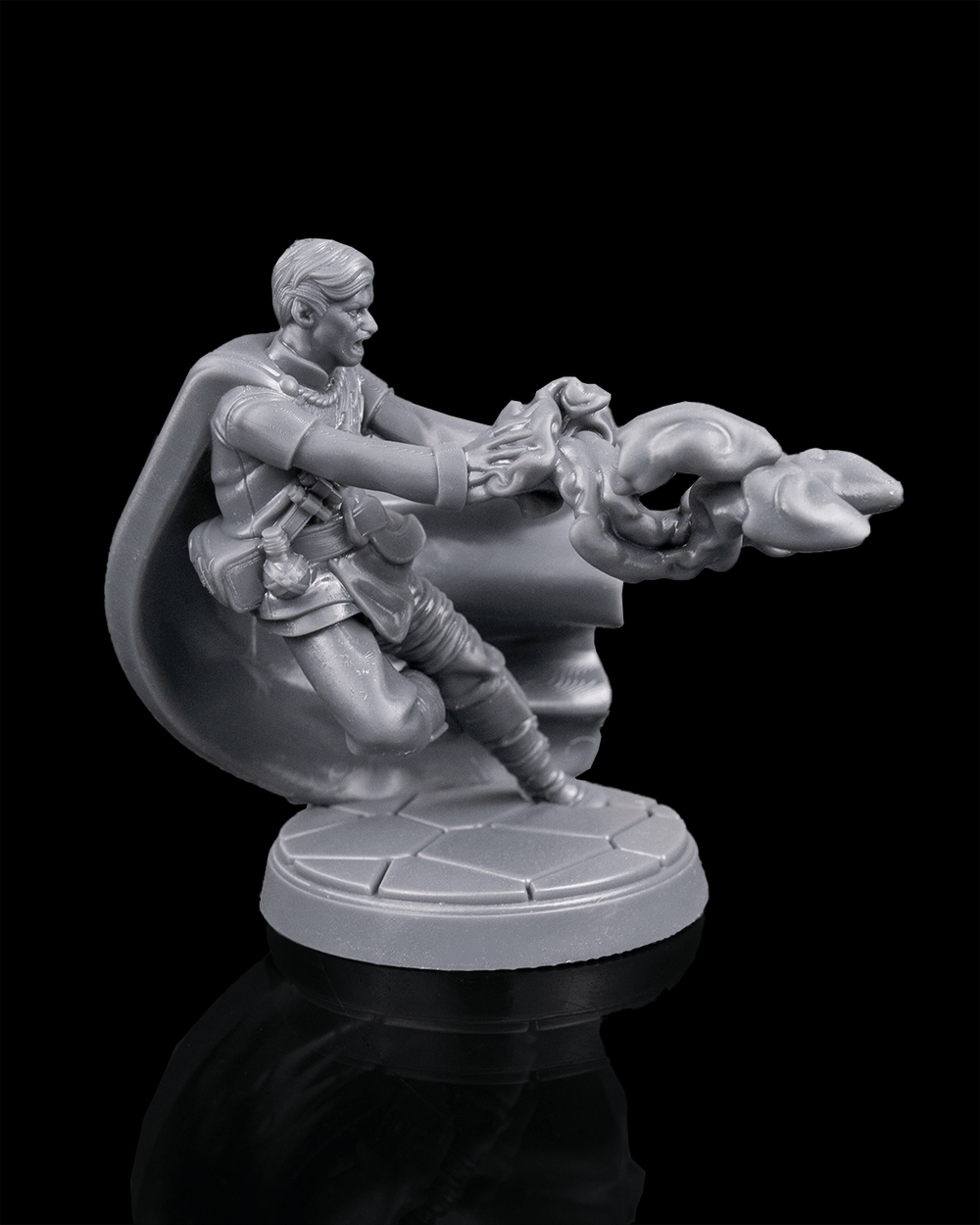 Lester Vhalas Hero Miniature – Dynamic Cape Pose