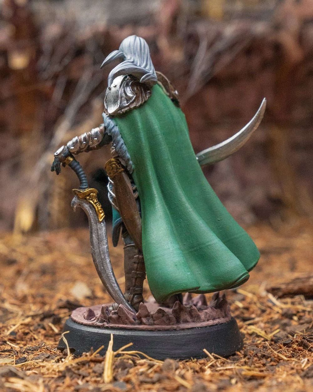 Levin Dual-Blade Warrior Fantasy Miniature