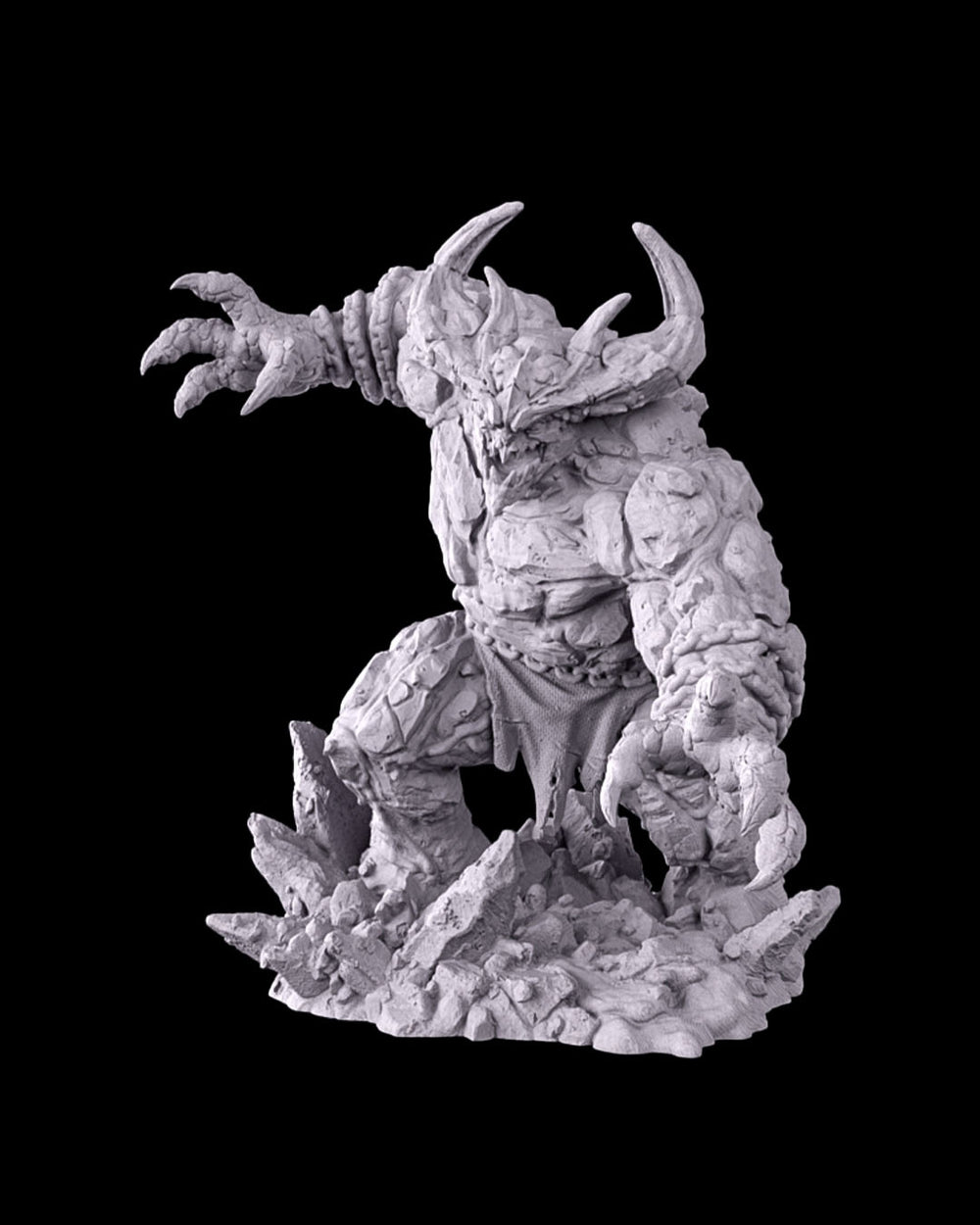 Magma Golem Demon Miniature Figure