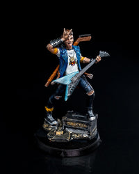 Rock Guitarist NPC Tabletop Miniature