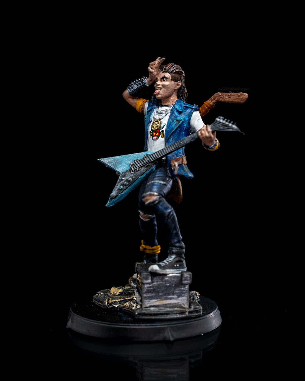 Rock Guitarist NPC Tabletop Miniature
